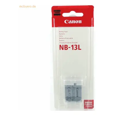 Canon Akku für Canon NB-13L Li-Ion 3,6 Volt 1250 mAh grau