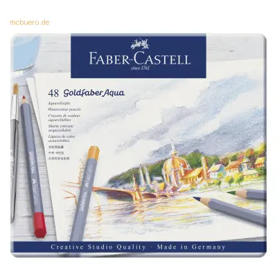 Faber Castell Aquarellstift Goldfaber sortiert im 48er Etui