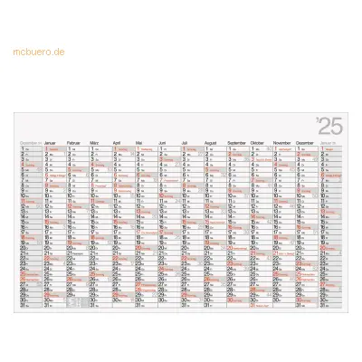 Rido Wandkalender Modell Office II 114x68,5cm 1 Seite = 14 Monate 2025