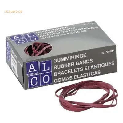 Alco Gummiband Naturkautschuk 10x130mm rot 1000g