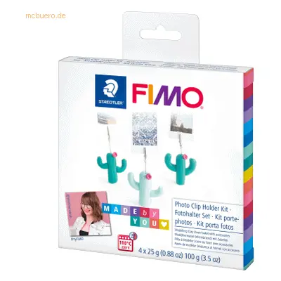 Staedtler Modellierset Fimo soft/effect -Kaktus Fotohalter- 4x25g