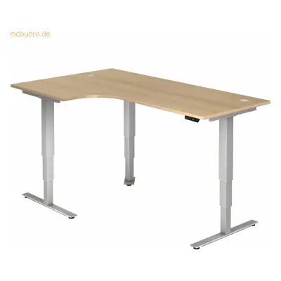 Mcbuero.de Sitz-Steh-Winkeltisch elektrisch 200x120 -128,5cm 90 Grad E