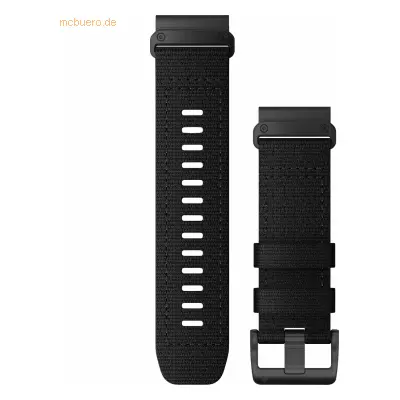 Garmin Garmin Ersatzarmband QuickFit 26mm Nylon Schwarz Edelstahl