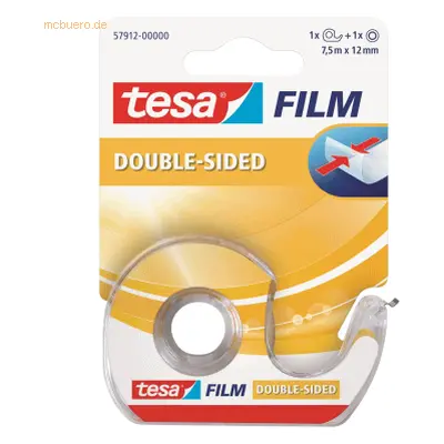 10 x Tesa Klebefilm tesafilm doppelseitig 12mmx7,5m im Einwegabroller