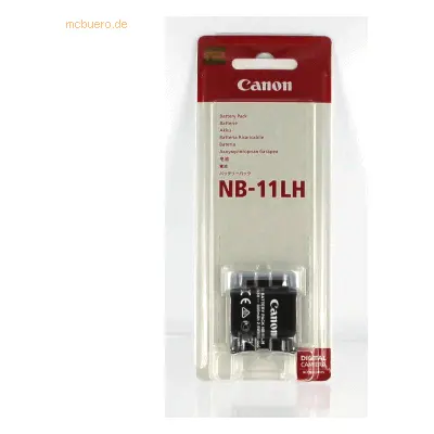 Canon Akku für Canon NB-11LH Li-Ion 3,6 Volt 800 mAh schwarz