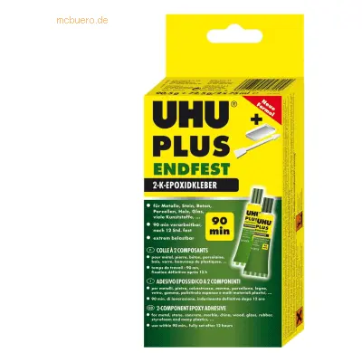 20 x Uhu 2-Komponenten-Epoxidharzkleber plus endfest Tube 25g