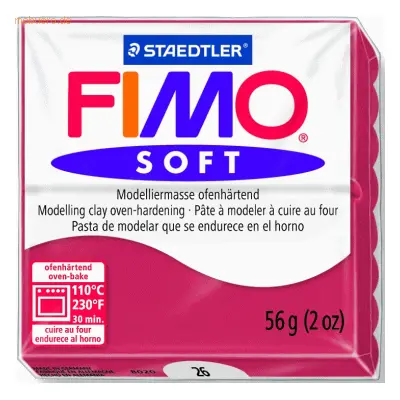 Staedtler Modelliermasse Fimo soft 56g kirschrot