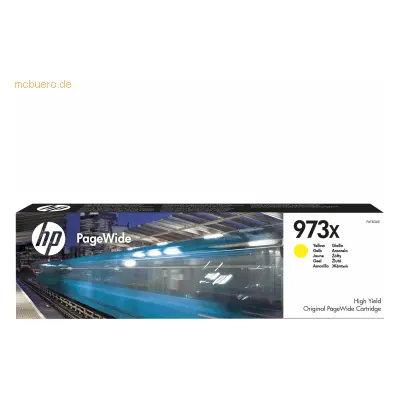 HP Tintenpatrone Original HP 973X PageWide gelb