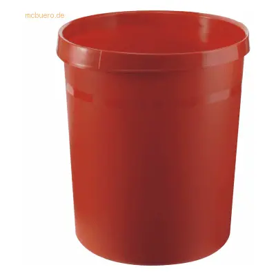 Han Papierkorb Grip mit Griffmulden 18 Liter rot