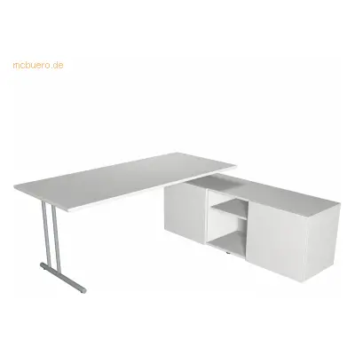 Kerkmann Schreibtisch start up BxT 180x80 mit Sideboard weiß