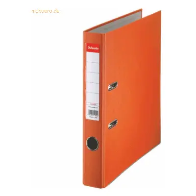 25 x Esselte Ordner Plastik Eco mit Schlitzen A4 50mm orange