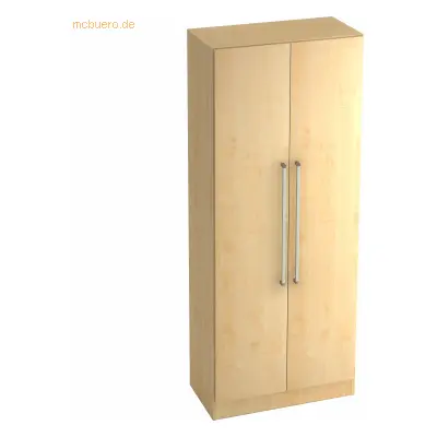 Mcbuero.de Garderobenschrank Solid 5OH BxTxH 80x42x200,4cm Griff CE Ah