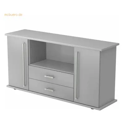 Mcbuero.de Sideboard SB 2OH 2 Schübe BxTxH 166,1x44,8x84cm Griff CE Gr