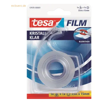 7 x Tesa Klebefilm tesafilm kristall-klar 15mmx33m 1x Rolle+EasyCut Ha