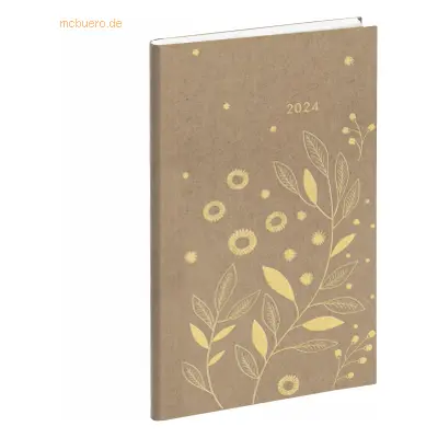 Quo Vadis Taschenkalender Eurotime 16 9x16cm Kraft Pflanze 2025