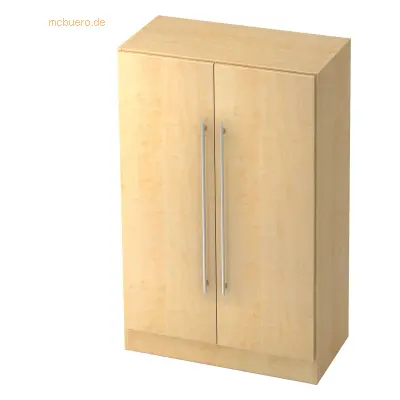 Mcbuero.de Schrank Solid 3OH BxTxH 80x42x127cm Griff RE Ahorn/Ahorn