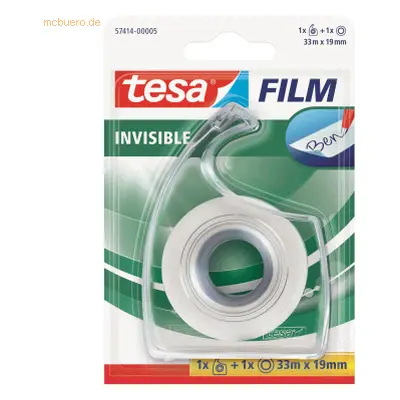 7 x Tesa Klebefilm tesafilm matt-unsichtbar 19mmx33m 1x Rolle + Handab