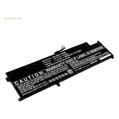 K.A. Akku für Dell WY7CG Li-Ion 7,6 Volt 4200 mAh schwarz