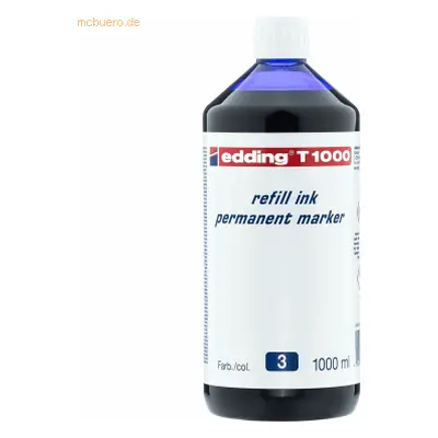 Edding Nachfülltinte edding T 1000 für edding Permanentmarker 1000ml b