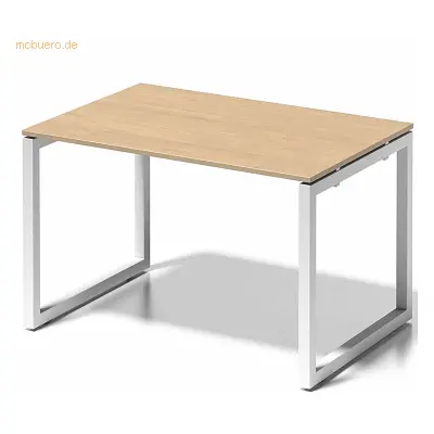 Bisley Schreibtisch CitoBxTxH 120x80x74cm ahorn Gestell verkehrsweiß