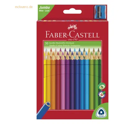 Faber Castell Buntstift Trangular Jumbo sortiert VE=30 Stück Kartonetu