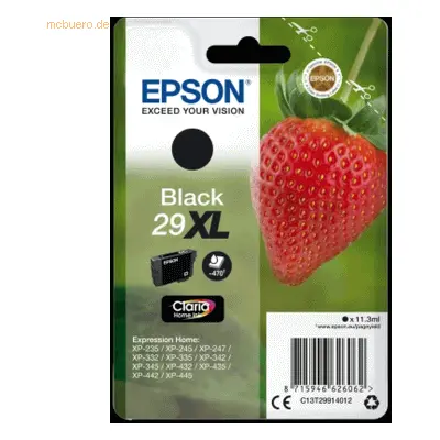 Epson Tintenpatrone Epson Expression Home XP-235 T2991 schwarz High-Ca