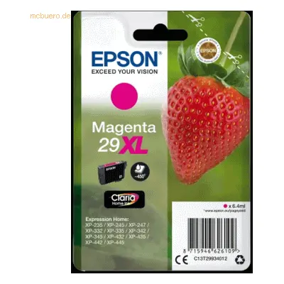 Epson Tintenpatrone Epson Expression Home XP-235 T2993 magenta High-Ca