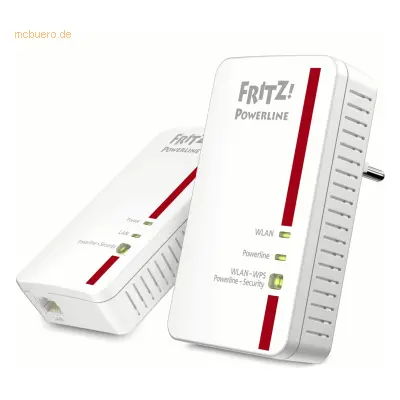 AVM AVM FRITZ!Powerline 1240E WLAN Set 1200 MBit 2er KIT (1x LAN)