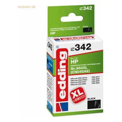 Edding Druckerpatrone kompatibel mit HP No. 950XL (CN045AE) black