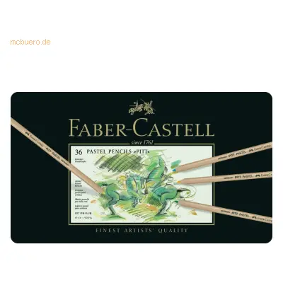 Faber Castell Pastellstift Pitt Pastell 36 Stifte farbig sortiert im M