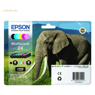 Epson Tintenpatrone Epson Expression Photo XP 750 T2428 BK/C/M/Y/LM/LY