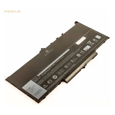 K.A. Akku für Dell Latitude 12 (E7270) Li-Pol 7,6 Volt 7200 mAh schwar