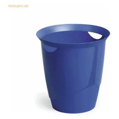 6 x Durable Papierkorb Trend 16l blau