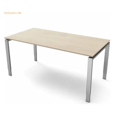 Kerkmann Schreibtisch Form5 4-Bein-Gestell 160x80x68-82cm ahorn