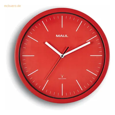 Maul Wanduhr Mauljump 30,5cm Funkuhr rot