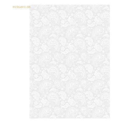 10 x Heyda Transparent-Papier 50x70cm 115g/qm Paisley