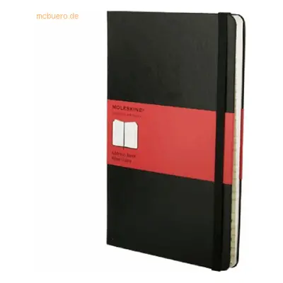 Moleskine Adressbuch Large A5 liniert mit Register Hardcover schwarz