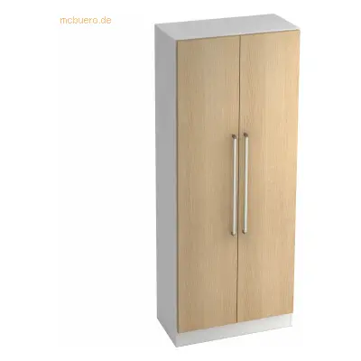 Mcbuero.de Garderobenschrank Solid 5OH BxTxH 80x42x200,4cm Griff CE We