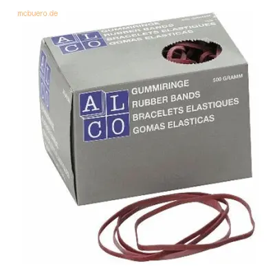 Alco Gummiband Naturkautschuk 5x100mm rot 500g