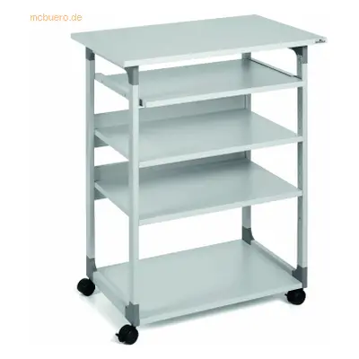 Durable PC Arbeitsstation System Computer Trolley 75VH grau