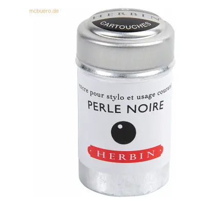 6 x Herbin Tintenpatronen VE=Dose mit 6 Stück schwarz