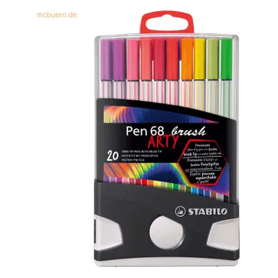 5 x Stabilo Filzstift Pen 68 brush ColorParade Arty VE=20 Stifte