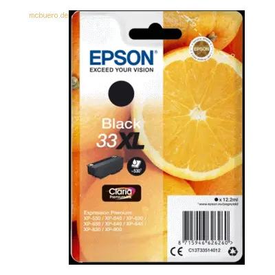 Epson Tintenpatrone Epson Expression Home XP-530 T3351 schwarz High-Ca