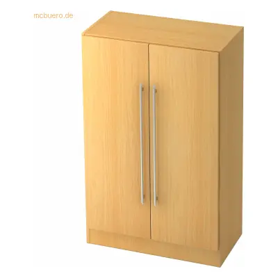 Mcbuero.de Schrank Solid 3OH BxTxH 80x42x127cm Griff RE Buche/Buche