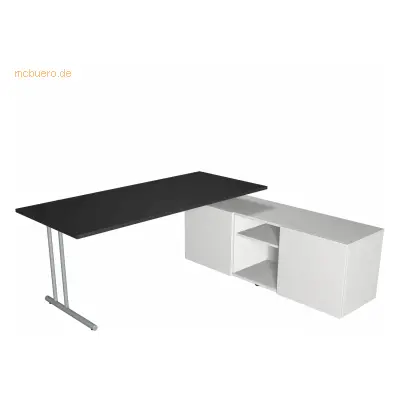 Kerkmann Schreibtisch start up BxT 180x80 mit Sideboard anthrazit