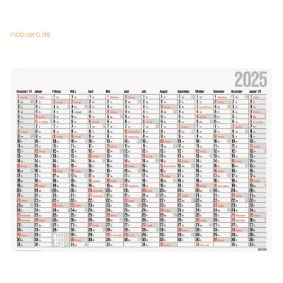 Glocken Plakatkalender 98x68,5cm 14 Monate Kalendarium 2025