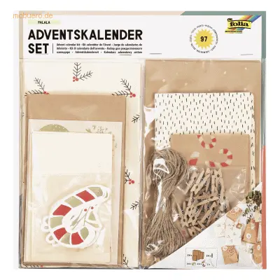 Folia Adventskalender-Set Falala 97-teilig