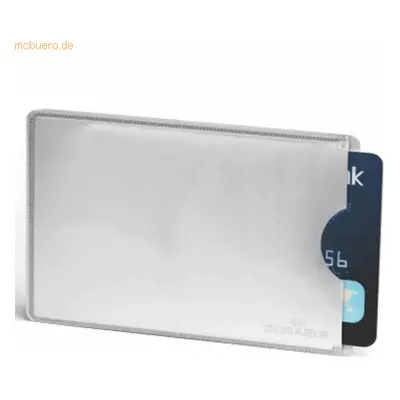 Durable Kreditkartenhülle RFID Secure 54x86mm metallic silber