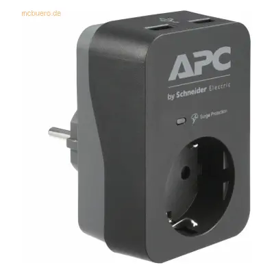 Schneider Electric APC Essential SurgeArrest 1 Outlet 2 USB Ports Blac