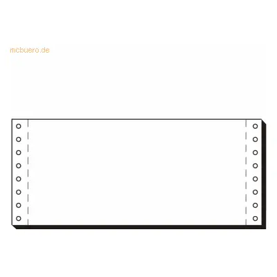 Sigel EDV-Papier 4x240mm mit Längsperforation VE=3000 Blatt